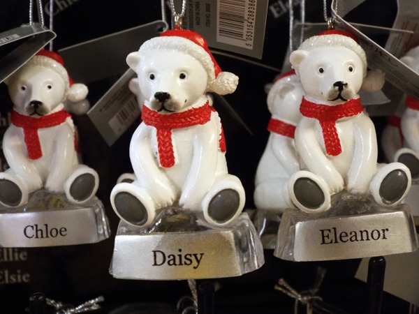 38 Personalised Christmas bauble at Kershaw’s Garden Centre