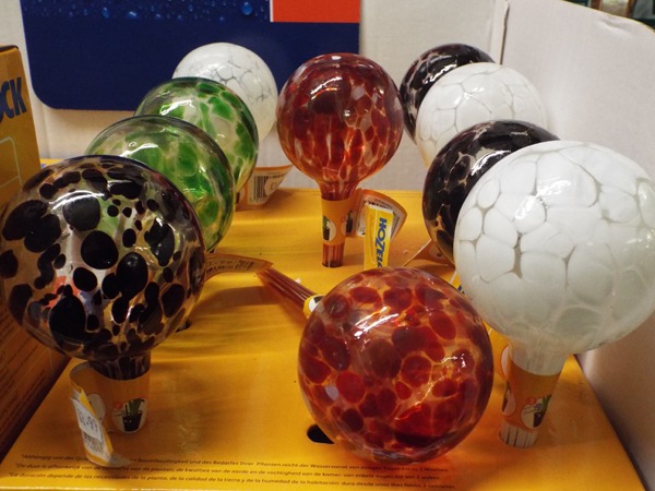 41 Aqua Deco Balls at Kershaw’s Garden Centre